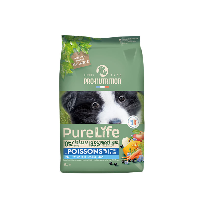 Pure Life Puppy Mini/Medium with Fish 2 kilos